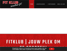 Tablet Screenshot of fitklub.nl