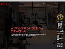 Tablet Screenshot of fitklub.pl
